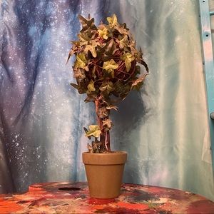 Faux English Ivy Topiary Tree Decor
